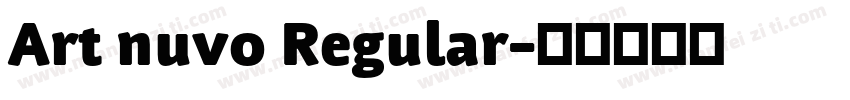 Art nuvo Regular字体转换